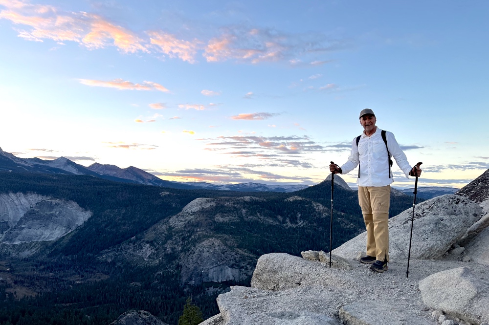 American Hiker at Sunrise